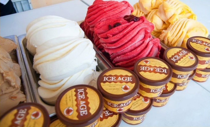 Display ice cream