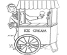 Classic ice cream cart