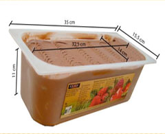 Plastic ice cream pan