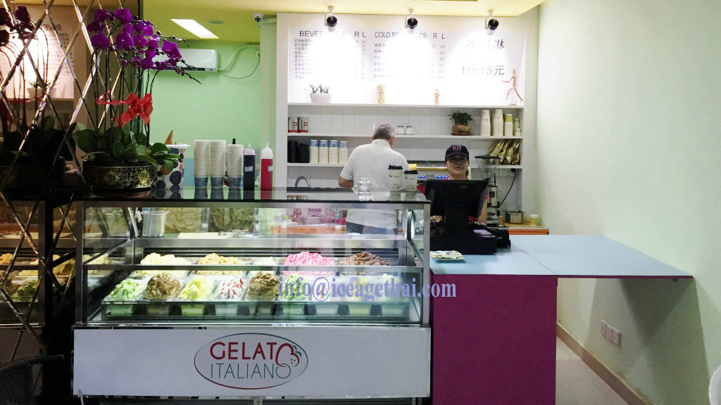 Catalog and prices of ice cream showcases, display, cart, chest