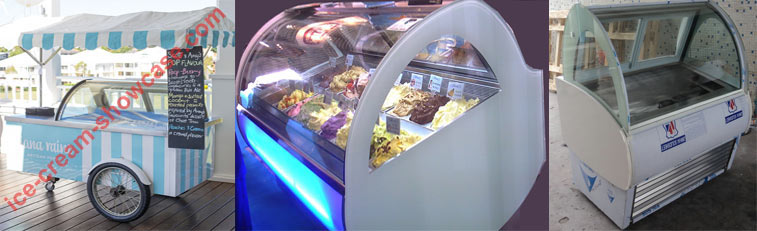 Ice cream showcases