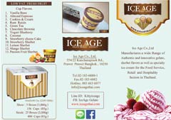 Ice cream brochure